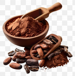 Cocoa Powder - Cocoa Beans And Powder PNG