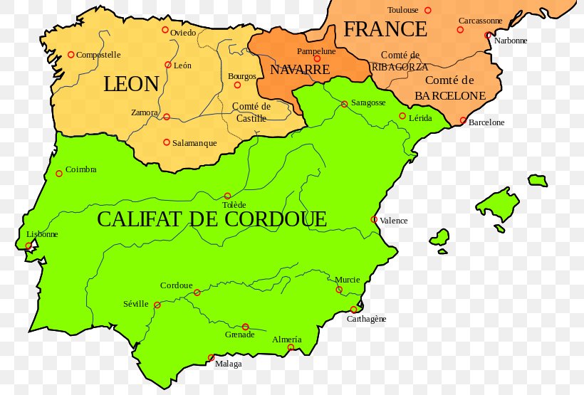 Iberian Peninsula Umayyad Conquest Of Hispania Visigothic Kingdom Historical Maps, PNG, 800x555px, Iberian Peninsula, Area, Carte Historique, Ecoregion, Historical Maps Download Free