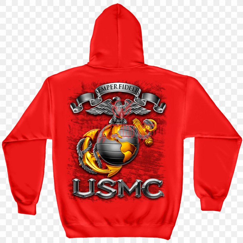 United States Marine Corps T-shirt Eagle, Globe, And Anchor Semper Fidelis, PNG, 850x850px, United States, Bluza, Brand, Eagle Globe And Anchor, Hood Download Free