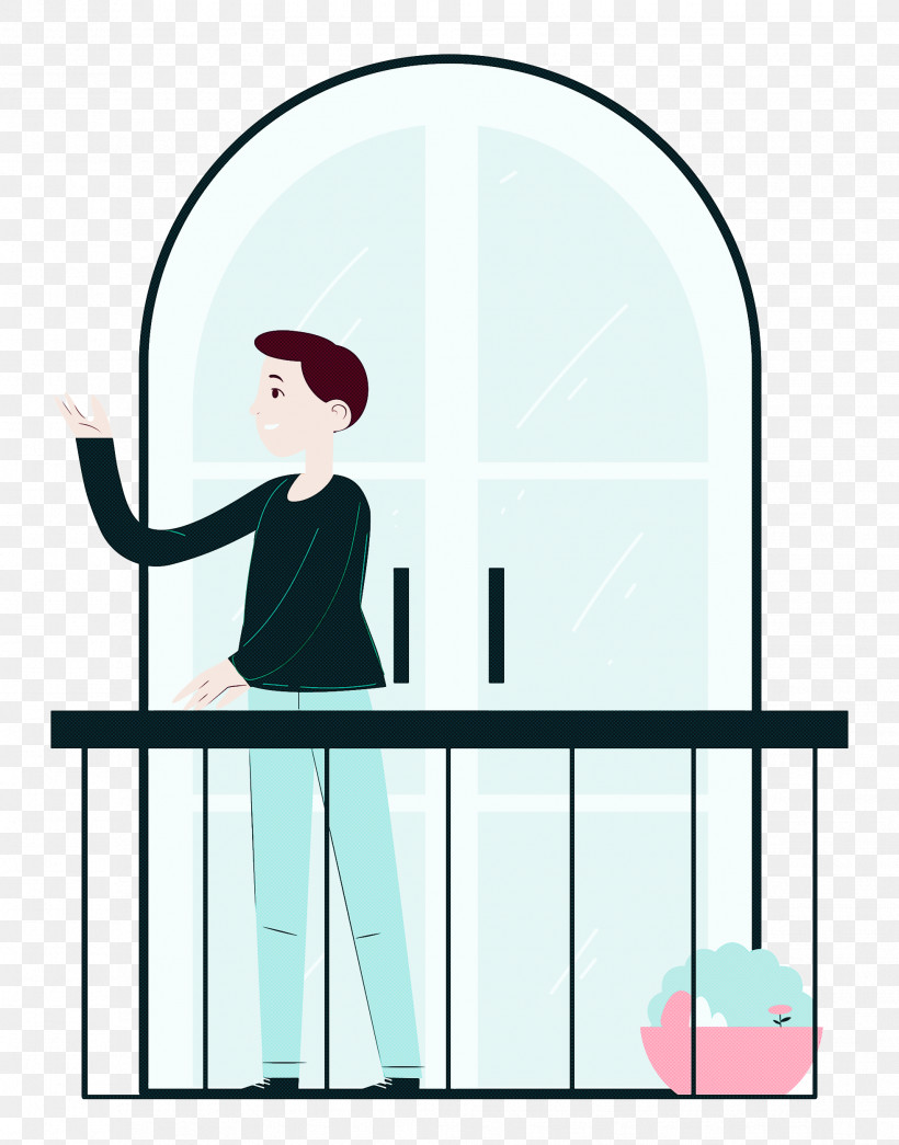 Balcony Home Rest, PNG, 1961x2500px, Balcony, Behavior, Cartoon, Furniture, Geometry Download Free