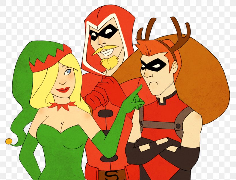Black Canary Roy Harper Green Arrow Hal Jordan Green Lantern, PNG, 900x685px, Black Canary, Art, Cartoon, Christmas, Comics Download Free
