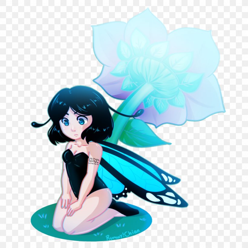 Fairy Black Hair Figurine Microsoft Azure, PNG, 894x894px, Watercolor, Cartoon, Flower, Frame, Heart Download Free