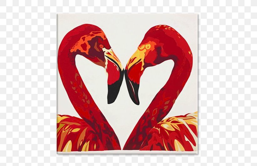 Painting Flamingo Canvas Art, PNG, 750x530px, Painting, Animal, Art, Beak, Bird Download Free