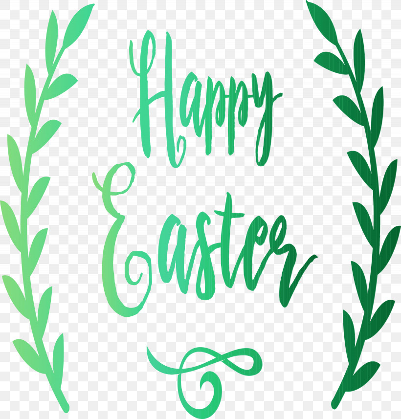 Text Green Font Leaf Plant, PNG, 2870x3000px, Easter Day, Easter Sunday, Grass, Green, Leaf Download Free