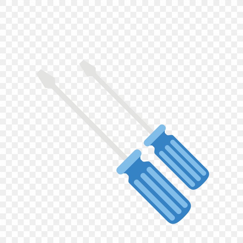 Screwdriver Tool Euclidean Vector, PNG, 1500x1500px, Screwdriver, Blue, Electric Blue, Installation, Material Download Free