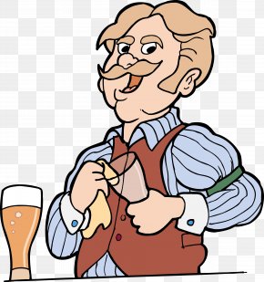 Bartender - Bartender Cartoon Clip Art PNG