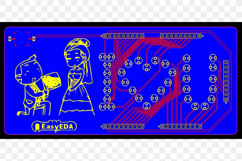 Printed Circuit Board EasyEDA Electronic Circuit Simulation Electronic Design Automation, PNG, 855x570px, Printed Circuit Board, Area, Blue, Circuit Design, Circuit Diagram Download Free