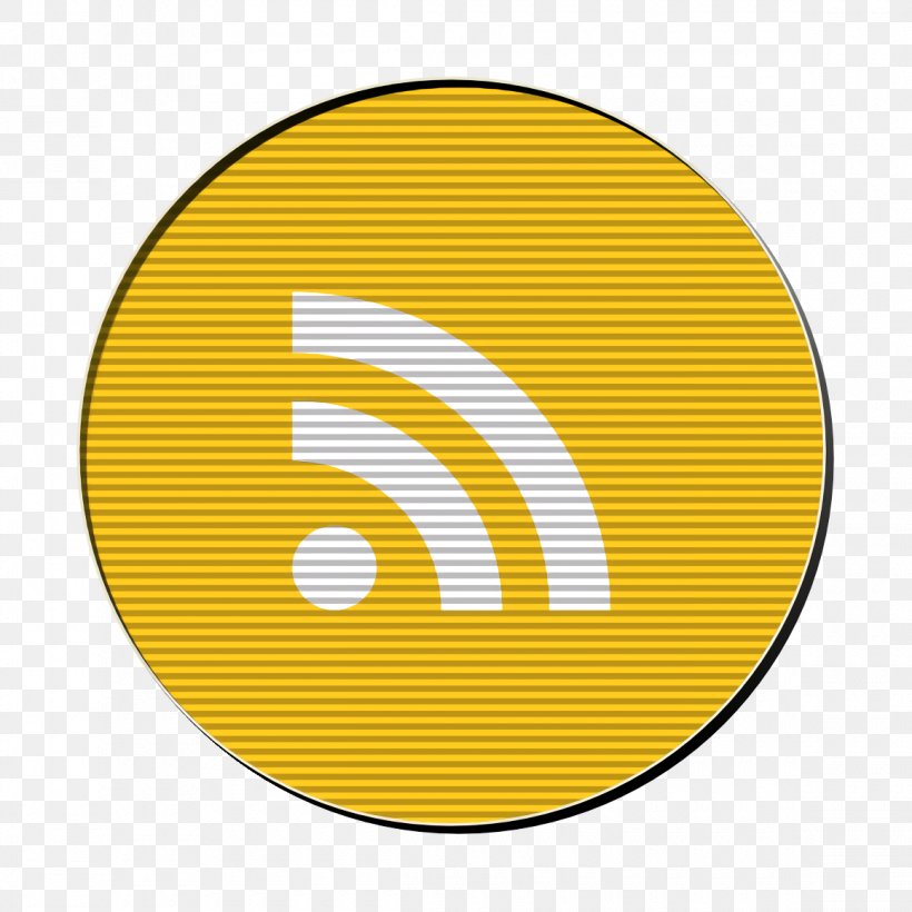 Rss Icon, PNG, 1160x1160px, Rss Icon, Oval, Symbol, Yellow Download Free