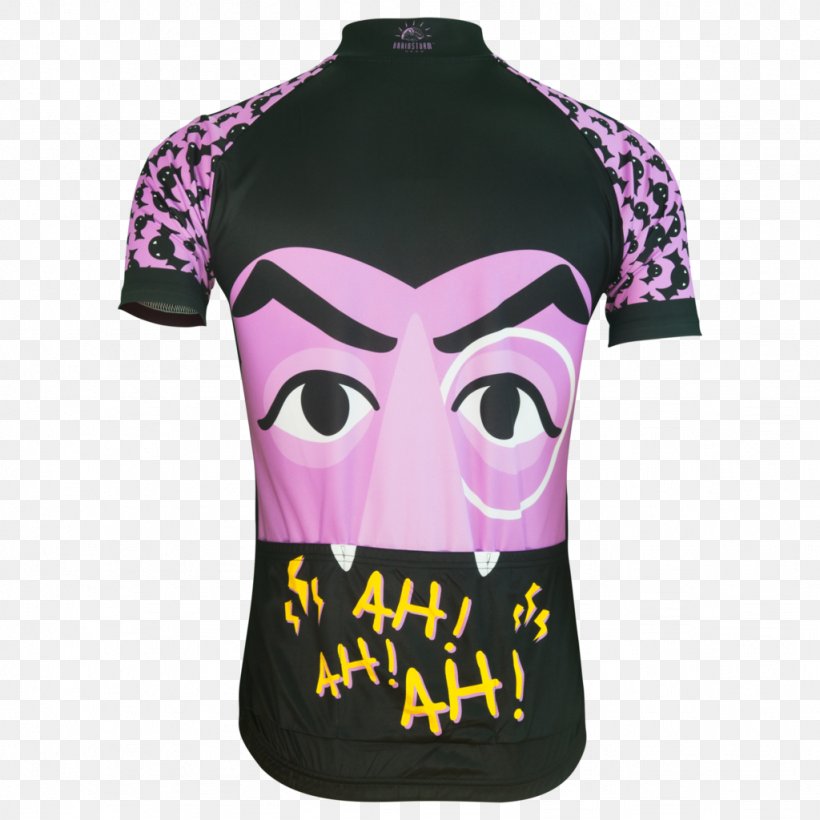 T-shirt Count Von Count Cycling Jersey, PNG, 1024x1024px, Tshirt, Active Shirt, Aline, Bib, Brand Download Free