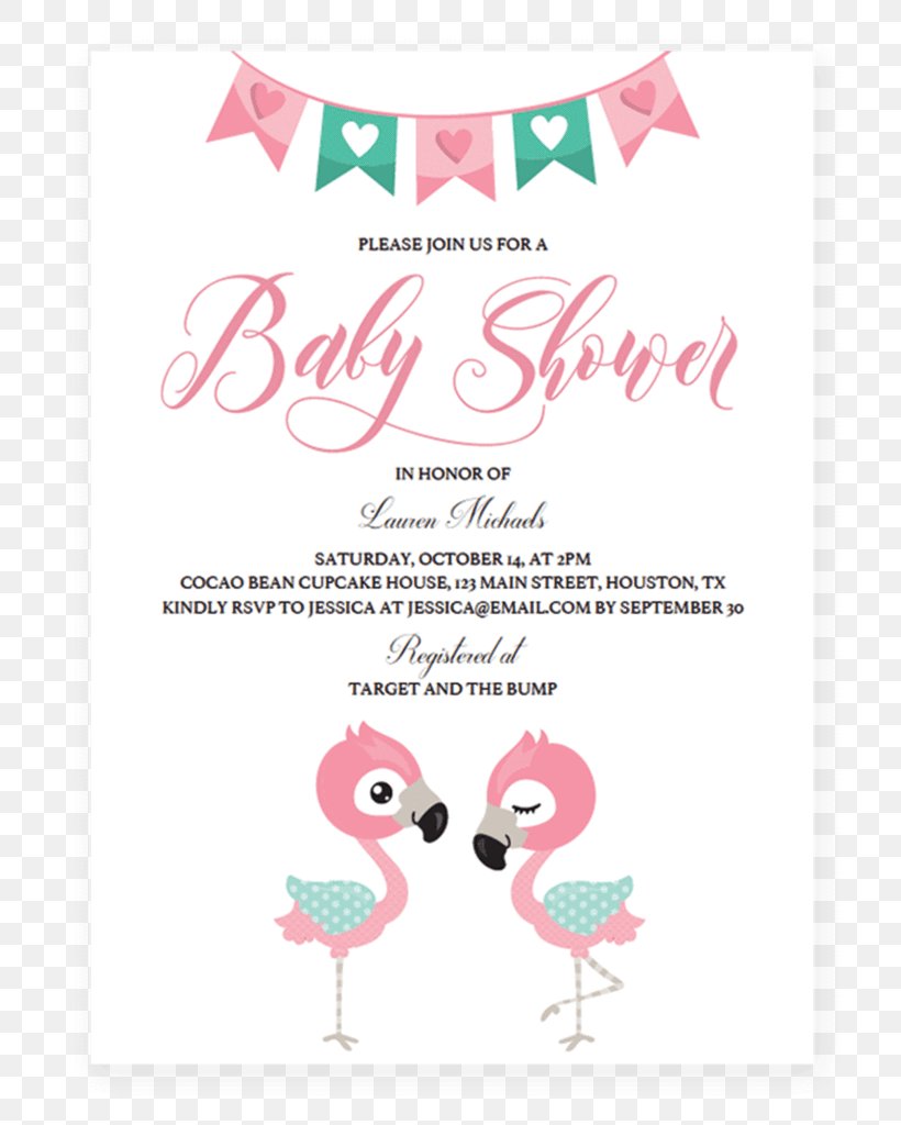 Baby Shower Diaper Party YouTube Infant, PNG, 819x1024px, Baby Shower, Bird, Cuisine Of Hawaii, Diaper, Flamingo Download Free