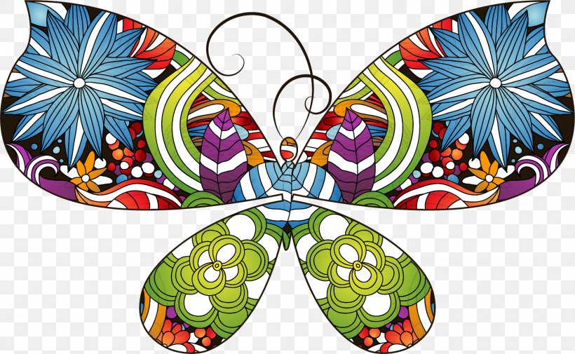 Butterfly Illustration, PNG, 1501x926px, Butterfly, Brush Footed Butterfly, Butterflies And Moths, Color, Creativity Download Free