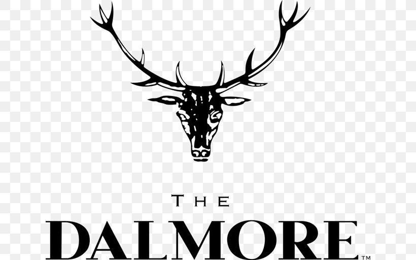 Dalmore Distillery Scotch Whisky Whiskey Single Malt Whisky Fireball Cinnamon Whisky, PNG, 640x512px, Dalmore Distillery, Alcoholic Drink, Antler, Beer, Black And White Download Free