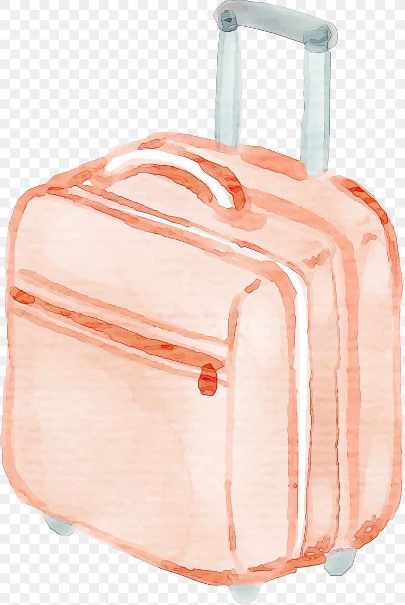 Suitcase Cartoon, PNG, 2213x3304px, Watercolor, Bag, Baggage, Beige, Hand Luggage Download Free