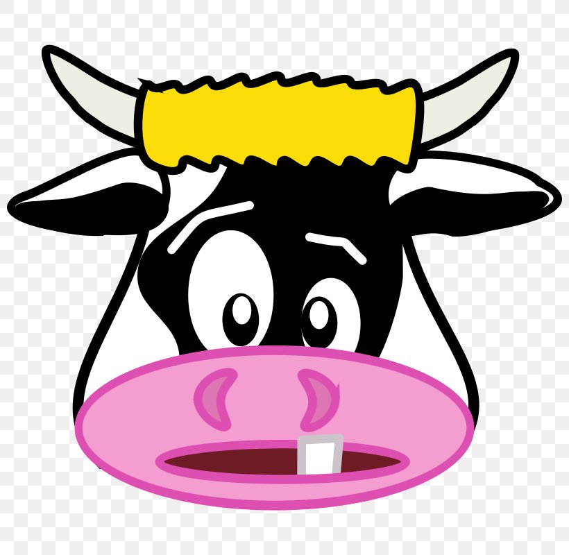 Cattle Cartoon Face Clip Art, PNG, 800x800px, Cattle, Artwork, Cartoon, Dairy Cattle, Drawing Download Free