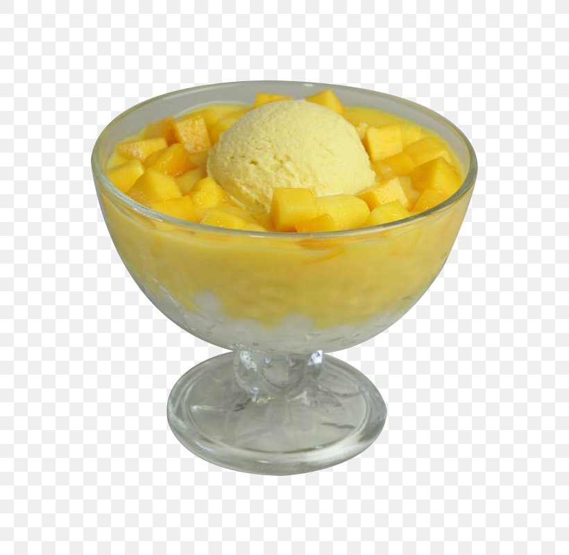 Ice Cream Mango Pudding Dessert Sorbet, PNG, 800x800px, Ice Cream, Cream, Dairy Product, Dessert, Dumpling Download Free