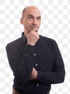 Thinking Man - Stock Photography Thought Man Looking Up PNG