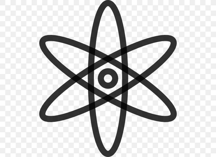Atom Clip Art, PNG, 522x594px, Atom, Atomic Nucleus, Atomic Theory, Black And White, Line Art Download Free
