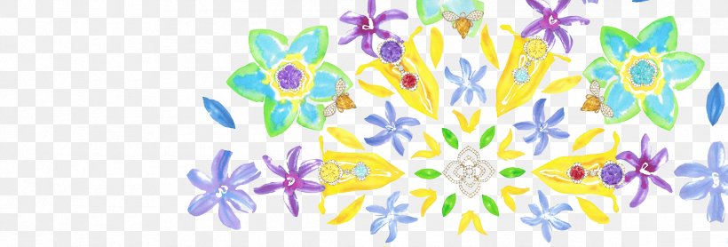 Floral Design Illustration Pattern, PNG, 2373x807px, Floral Design, Art, Branch, Branching, Computer Download Free