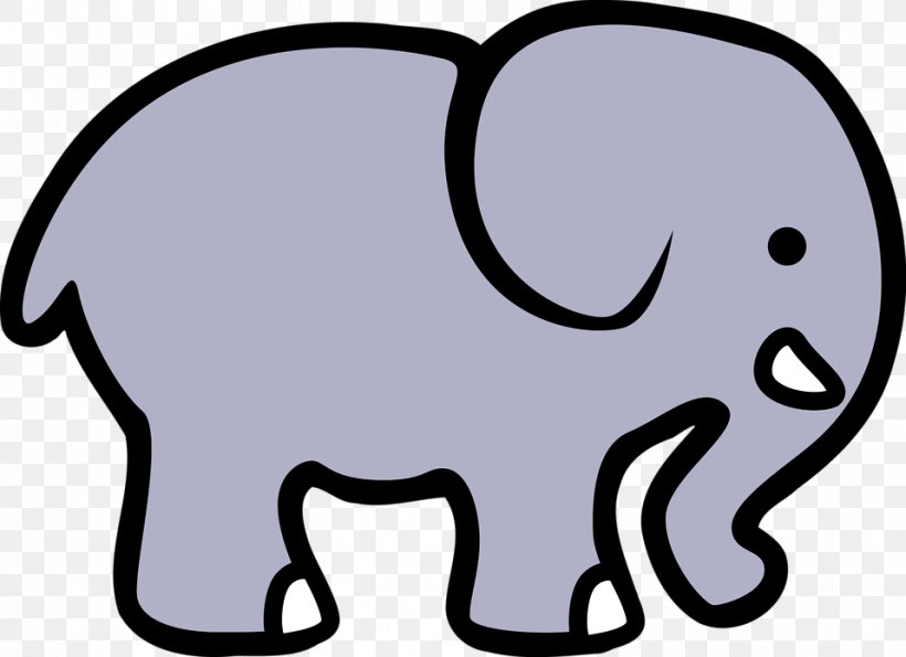 Indian Elephant Free Content Clip Art, PNG, 958x696px, Elephant, African Elephant, Area, Asian Elephant, Black Download Free