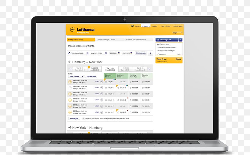 Lufthansa Internet Booking Engine United Airlines United States Germany, PNG, 727x510px, Lufthansa, Computer, Computer Monitor, Computer Program, Display Advertising Download Free