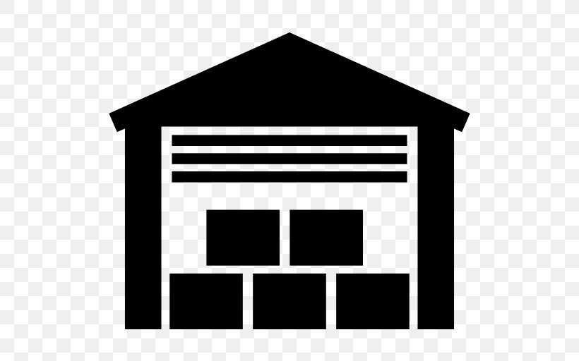 Warehouse Building Distribution Box, PNG, 512x512px, Warehouse, Area, Black And White, Box, Brand Download Free