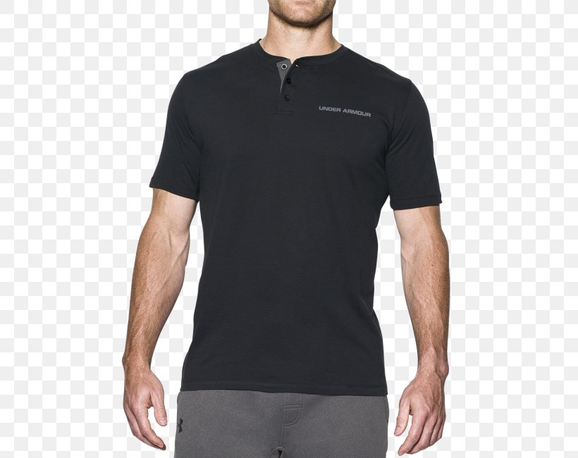Printed T-shirt Under Armour Clothing, PNG, 615x650px, Tshirt, Black, Clothing, Clothing Sizes, Collar Download Free