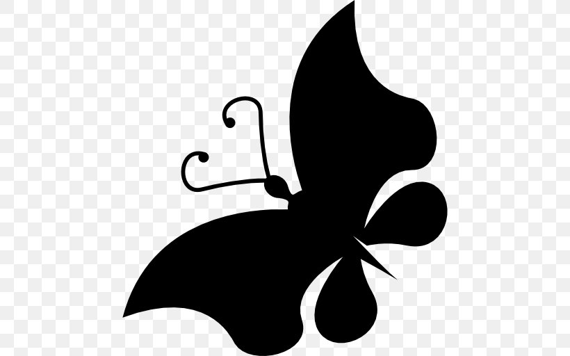 Butterfly Shape Insect Clip Art, PNG, 512x512px, Butterfly, Animal, Artwork, Black, Black And White Download Free