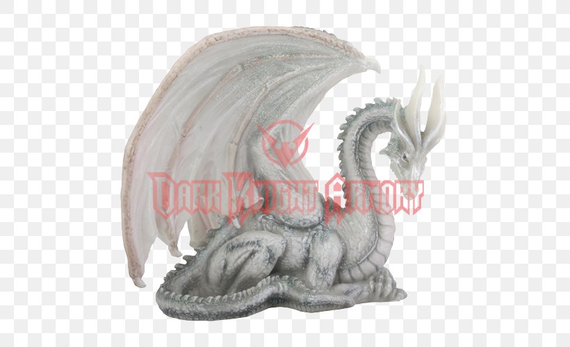 Statue Figurine White Dragon Legendary Creature, PNG, 500x500px, Statue, Art, Collectable, Dragon, European Dragon Download Free