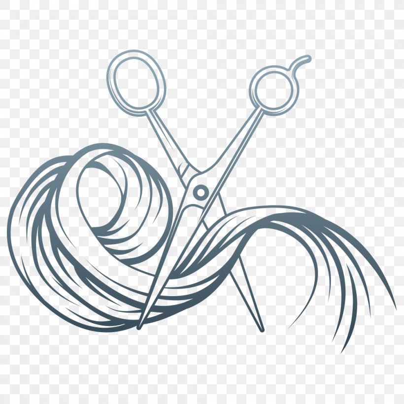 Hairdresser Comb Beauty Parlour Hair-cutting Shears, PNG, 1000x1000px, Watercolor, Cartoon, Flower, Frame, Heart Download Free