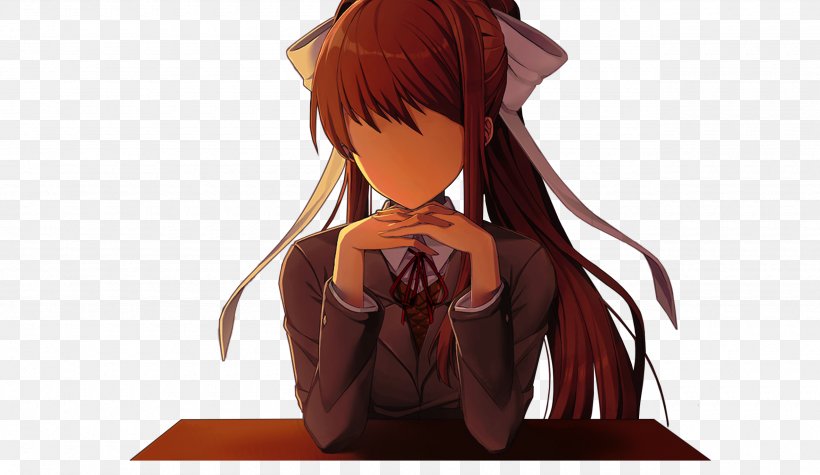 Monika - Just Monika. Doki Doki Literature Club! Dan Salvato PNG