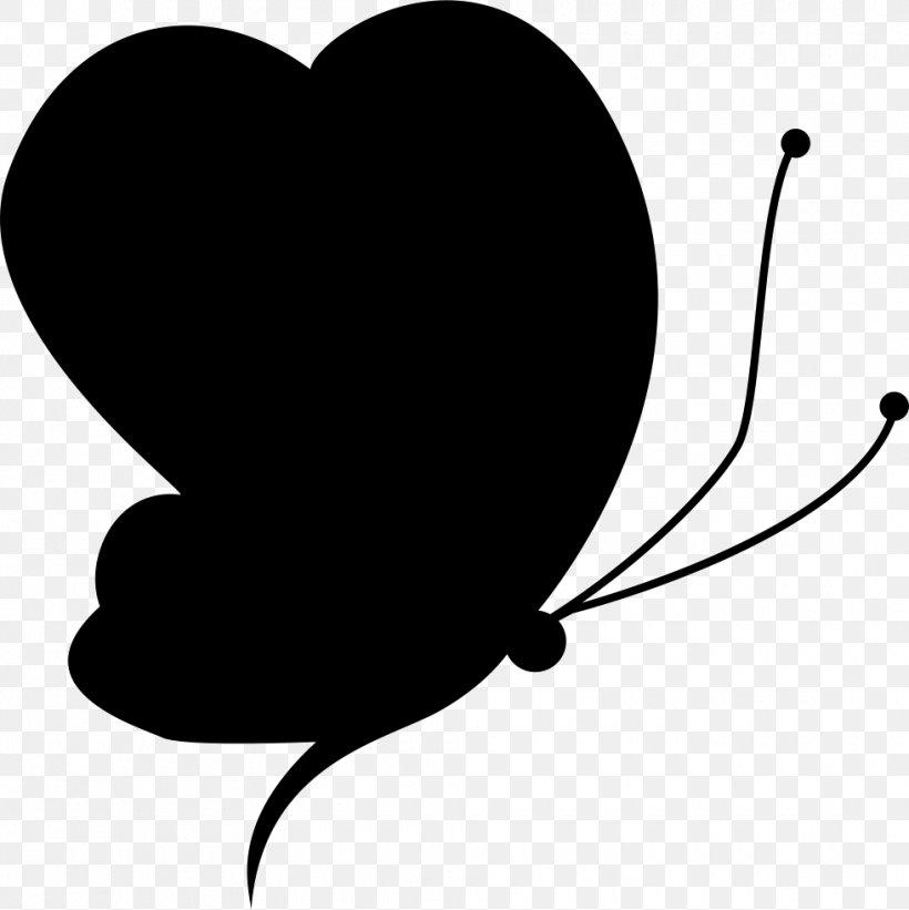 Butterfly Silhouette Insect Clip Art, PNG, 980x982px, Butterfly, Animal, Artwork, Black, Black And White Download Free