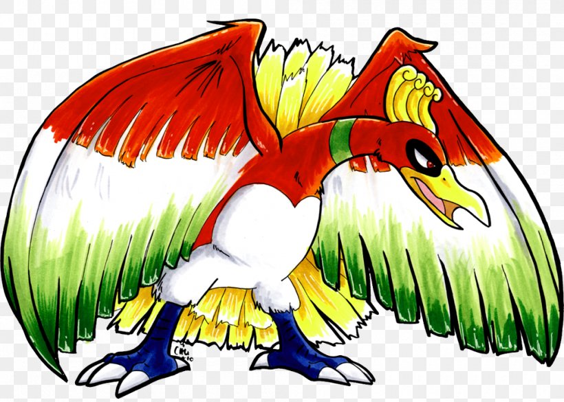 Ho-Oh Drawing Pokémon Fan Art, PNG, 1000x714px, Hooh, Arceus, Art, Artwork, Beak Download Free