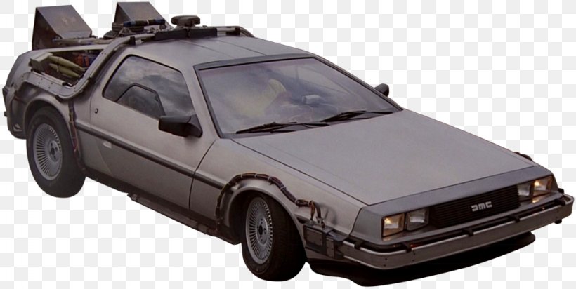 DeLorean DMC-12 Dr. Emmett Brown Marty McFly Car DeLorean Time Machine, PNG, 1024x515px, Delorean Dmc12, Auto Part, Automotive Design, Automotive Exterior, Back To The Future Download Free