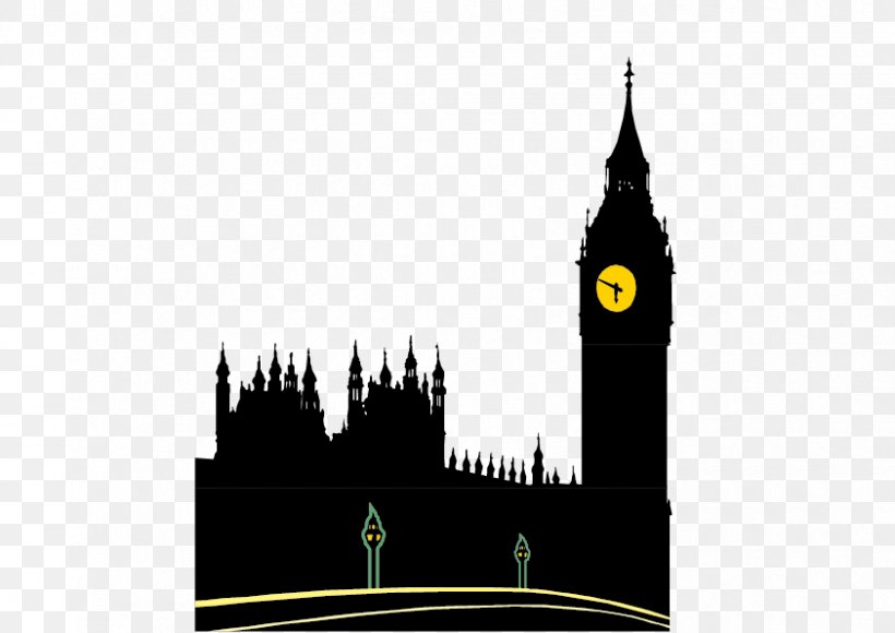 Big Ben Palace Of Westminster London Eye T-shirt Silhouette, PNG, 842x596px, Big Ben, City Of London, Clock Tower, Drawing, London Download Free