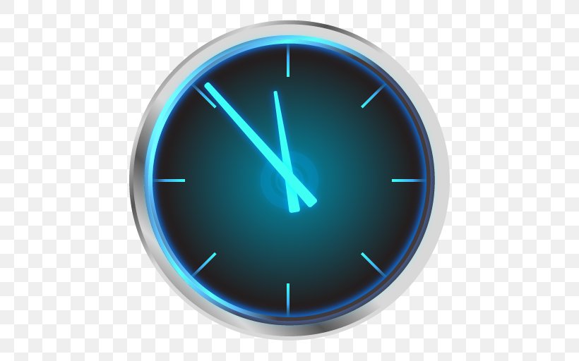 Clock Circle, PNG, 512x512px, Clock, Aqua, Blue, Electric Blue, Gauge Download Free
