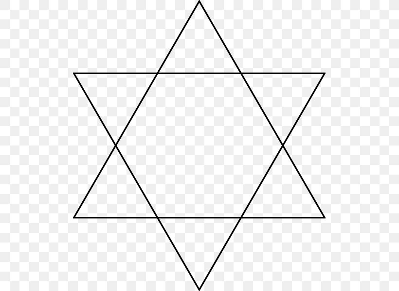 Hexagram Star Of David Star Polygon Equilateral Triangle, PNG, 519x600px, Hexagram, Area, Black, Black And White, Diagram Download Free