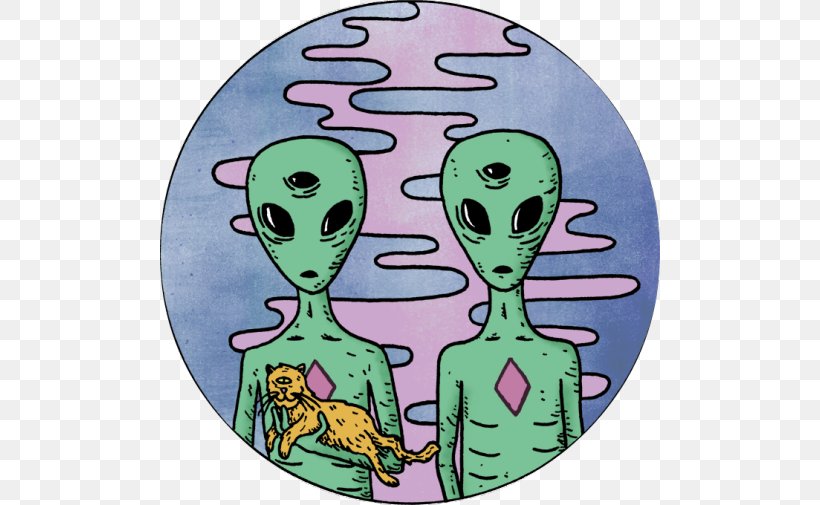 Alien Extraterrestrial Life Drawing Psychedelic Art, PNG, 500x505px, Watercolor, Cartoon, Flower, Frame, Heart Download Free