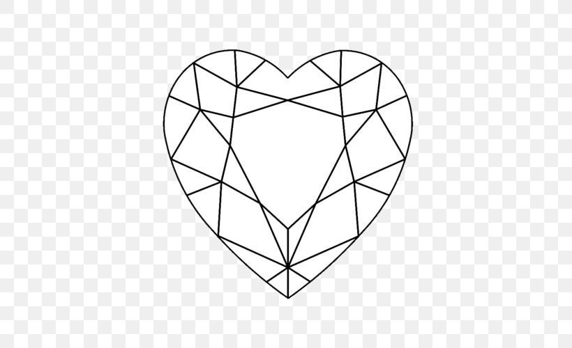 Diamond Drawing Gemstone, PNG, 500x500px, Watercolor, Cartoon, Flower, Frame, Heart Download Free