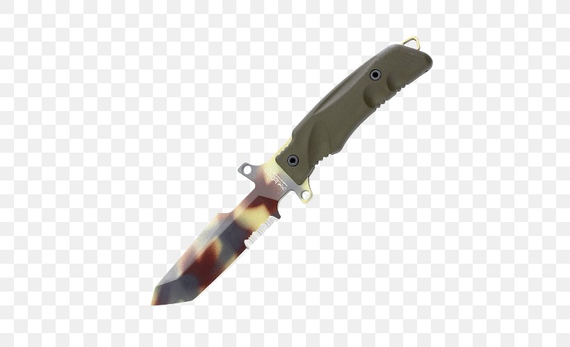 Bowie Knife Hunting & Survival Knives Utility Knives Serrated Blade, PNG, 500x500px, Bowie Knife, Blade, Clip Point, Cold Weapon, Fox Broadcasting Company Download Free