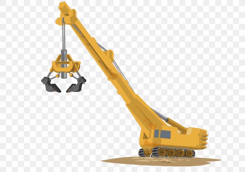 Crane Architectural Engineering Clip Art, PNG, 2400x1691px, Crane, Architectural Engineering, Bucket, Excavator, Giraffe Download Free