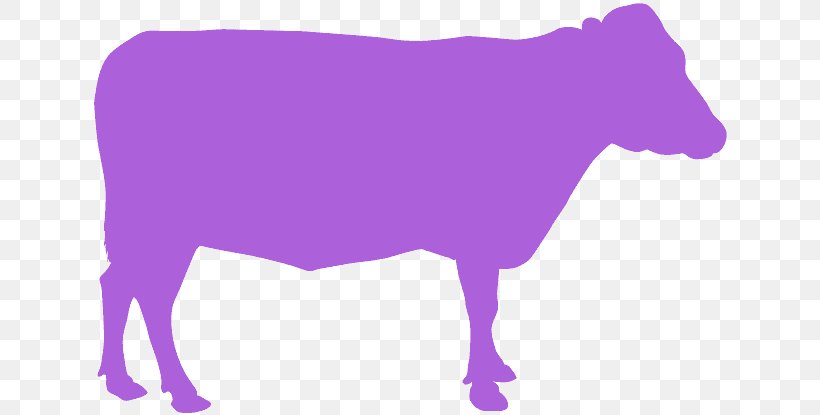 Purple Violet Bovine Snout Livestock, PNG, 640x415px, Purple, Bovine, Dairy Cow, Livestock, Silhouette Download Free