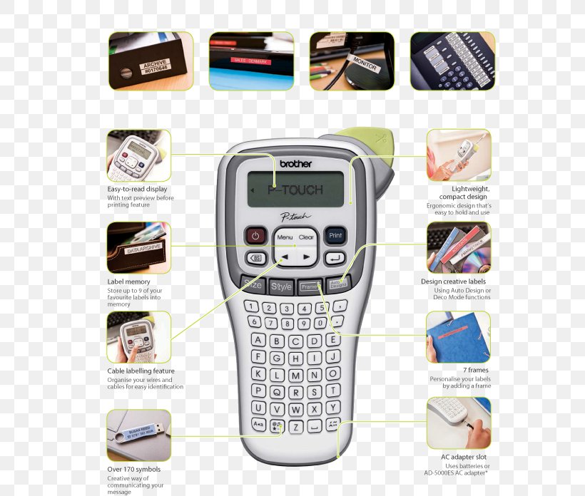 Label Printer Brother Label Maker Brother Labelling Machine, PNG, 697x696px, Label, Brother, Brother Industries, Brother Ptouch, Continuous Stationery Download Free