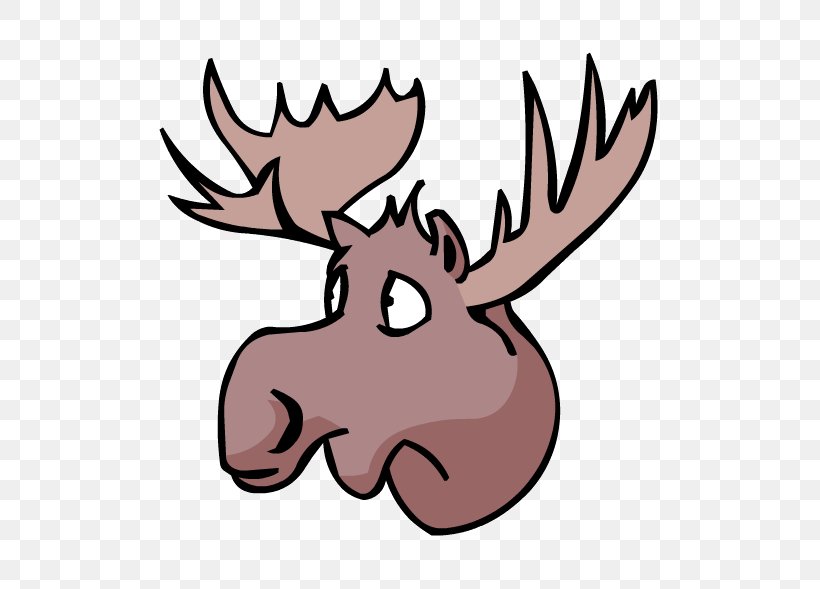 Moose Deer Elk Antler Clip Art, PNG, 591x589px, Moose, Antler, Artwork, Club Penguin Entertainment Inc, Deer Download Free