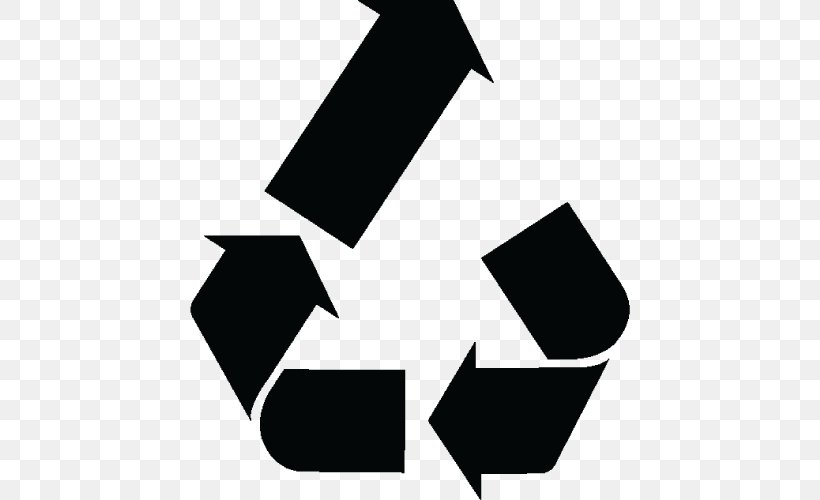 Recycling Symbol Logo Waste Plastic Recycling, PNG, 500x500px, Recycling Symbol, Black, Black And White, Color, Glass Download Free