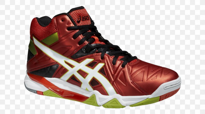 Sneakers ASICS Shoe Volleyball Running, PNG, 1008x564px, Sneakers, Asics, Athletic Shoe, Basketball Shoe, Carmine Download Free