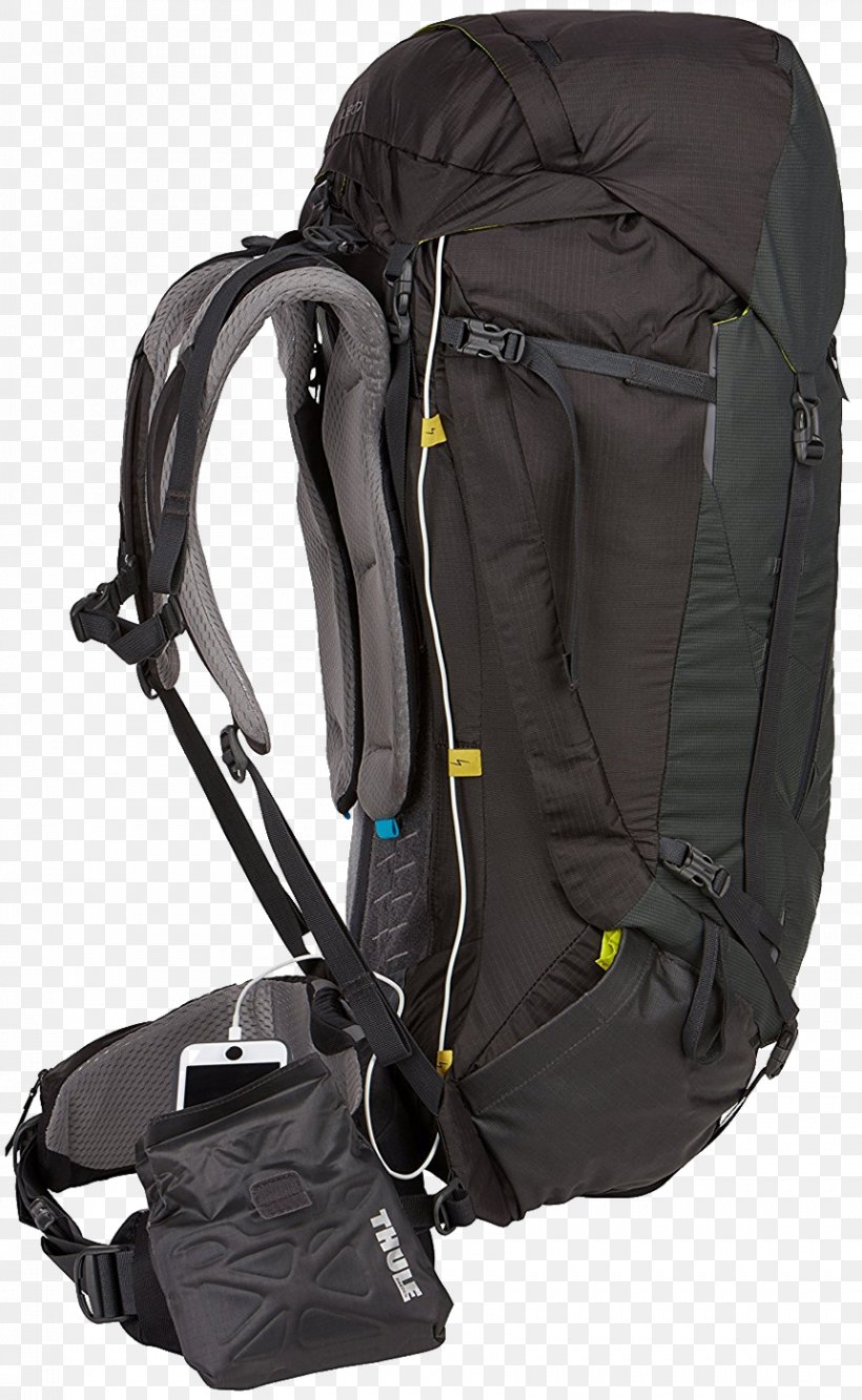 Backpack Thule Trekking Bag Hiking, PNG, 861x1400px, Backpack, Bag, Black, Hiking, Hiking Equipment Download Free