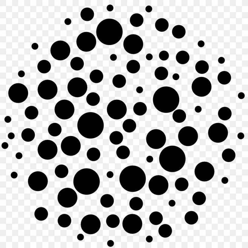 Polka Dot Circle White, PNG, 1024x1024px, Polka Dot, Black, Black And White, Monochrome, Monochrome Photography Download Free