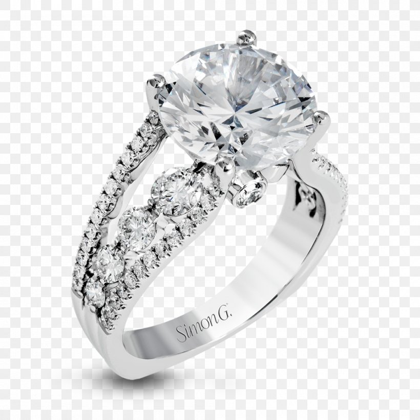 Engagement Ring Jewellery Diamond Wedding Ring, PNG, 1000x1000px, Ring, Bling Bling, Body Jewelry, Brilliant, Carat Download Free