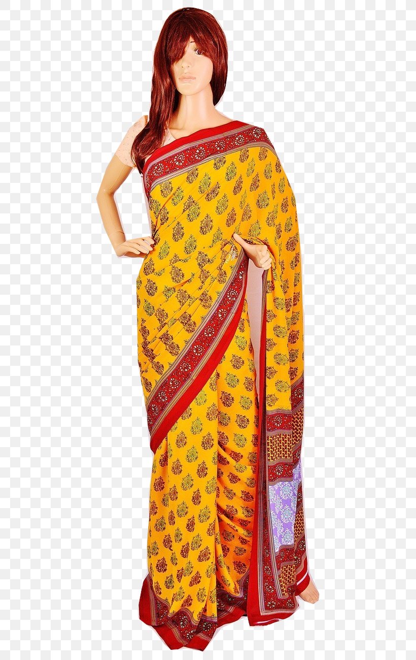 Sari Pattern, PNG, 487x1299px, Sari, Clothing, Magenta, Yellow Download Free