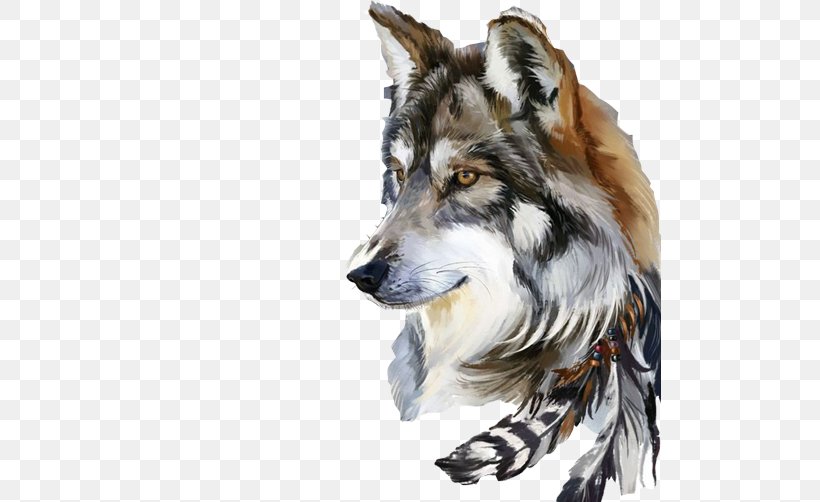 Gray Wolf Drawing Art Watercolor Painting, PNG, 502x502px, Gray Wolf, Art, Canvas, Canvas Print, Carnivoran Download Free
